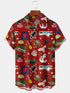 Men's Christmas Funny Graphic Short Sleeve Hawaiian Shirt